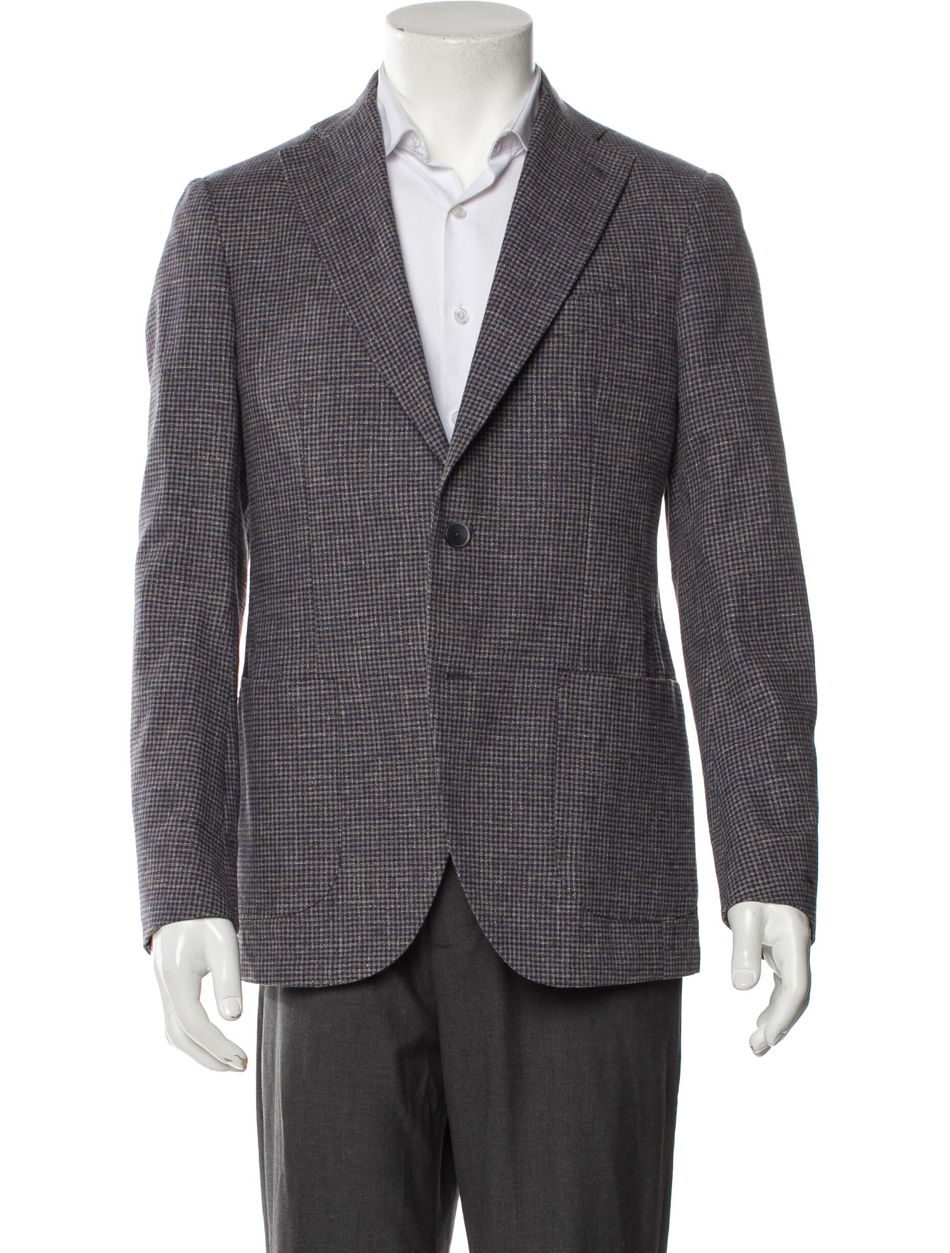 Sartoria Latorre Houndstooth Print Blazer