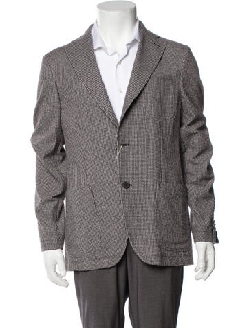 Sartoria Latorre Suiting Houndstooth Print Blazer L
