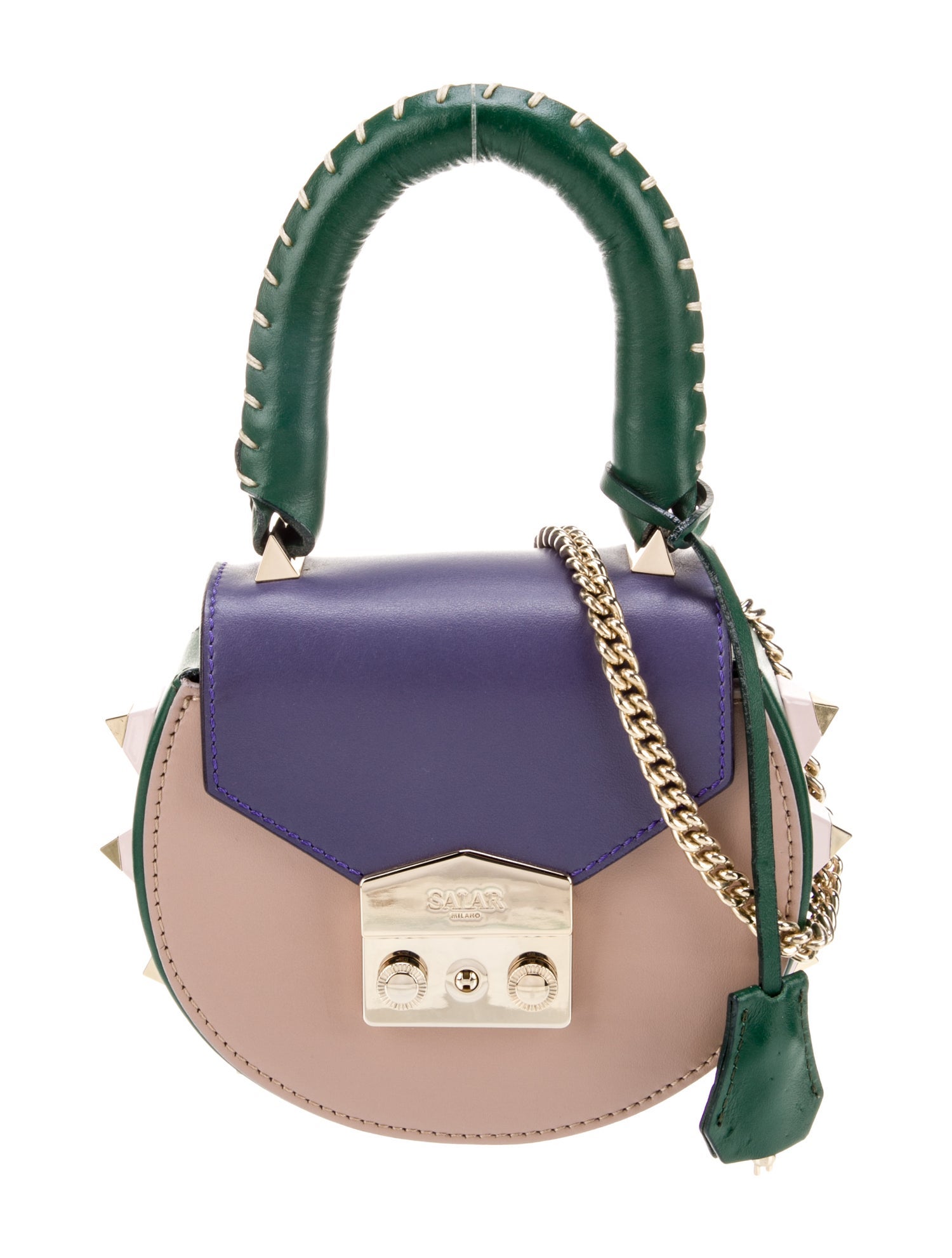 Salar Leather Top Handle Bag