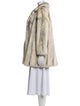 Samuel Spritzer Fur Striped Faux Fur Coat