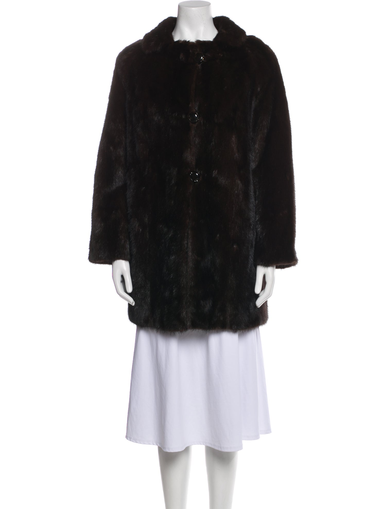 Samuel Spritzer Fur Mink Faux Fur Coat