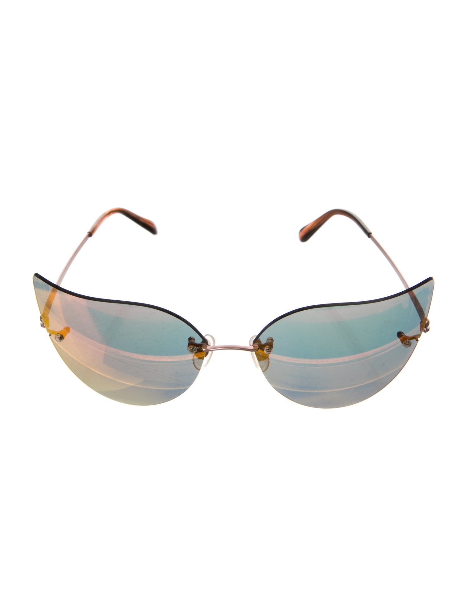 Sama Eyewear Cat-Eye Mirrored Sunglasses
