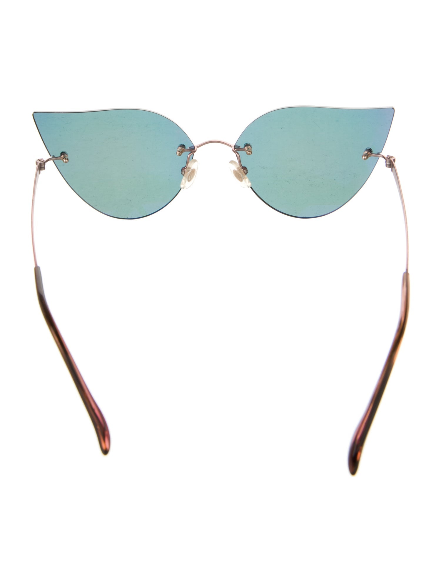 Sama Eyewear Cat-Eye Mirrored Sunglasses