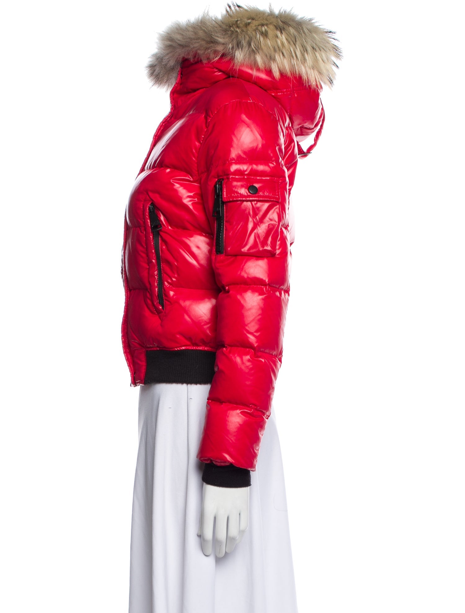 SAM. Girls' Fur-Trimmed Down Jacket