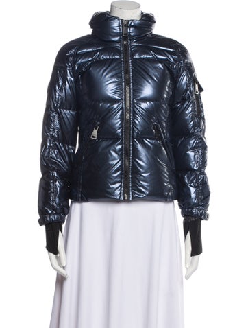 Pre-owned Sam Kids' Girls' Down Jacket In Blue