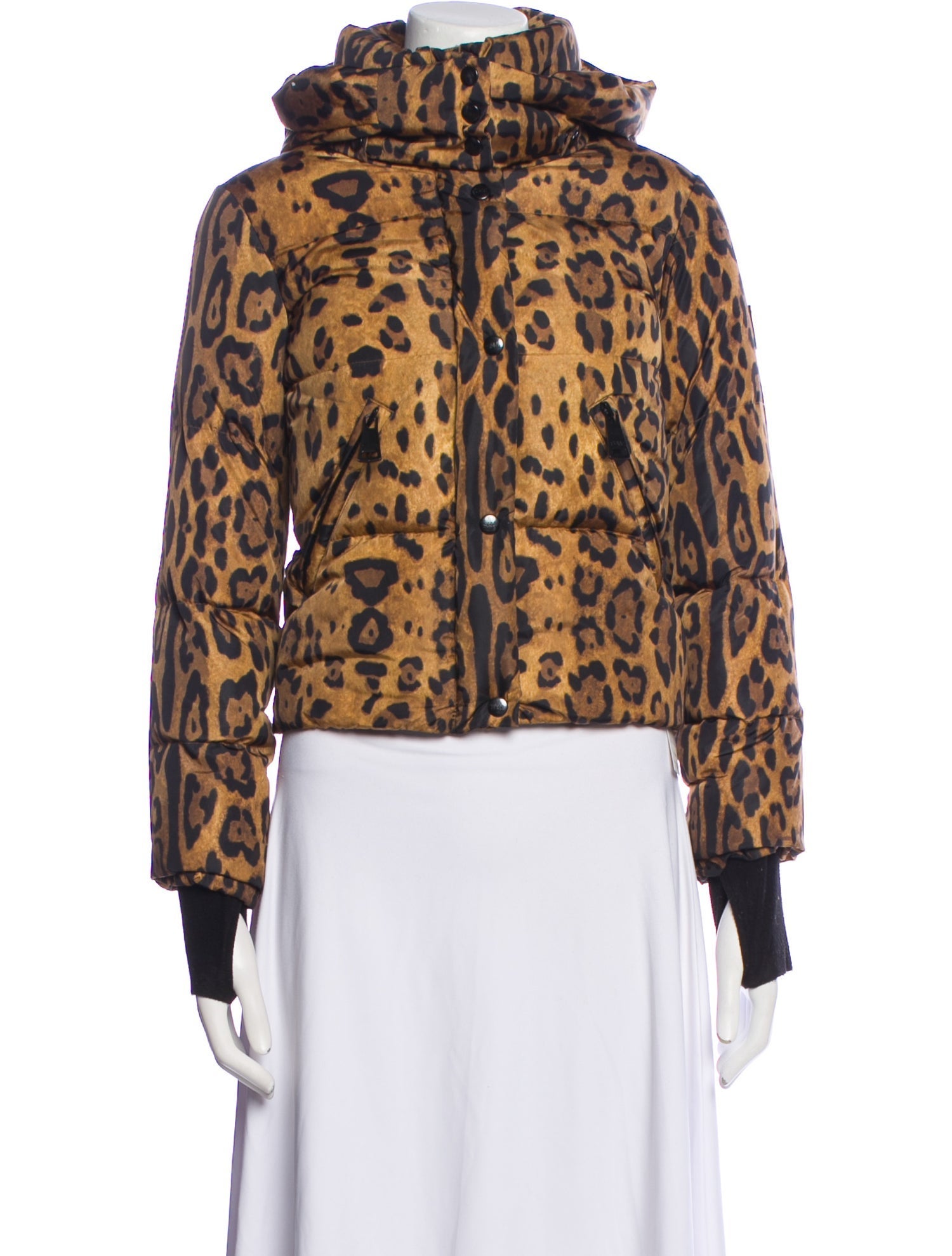 SAM. Animal Print Down Jacket