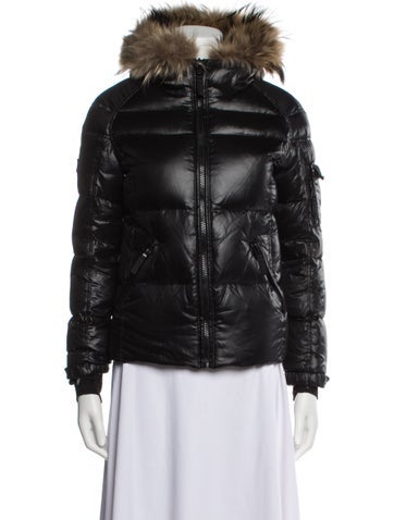 Pre-owned Sam Kids Girls' Down Jacket In Black