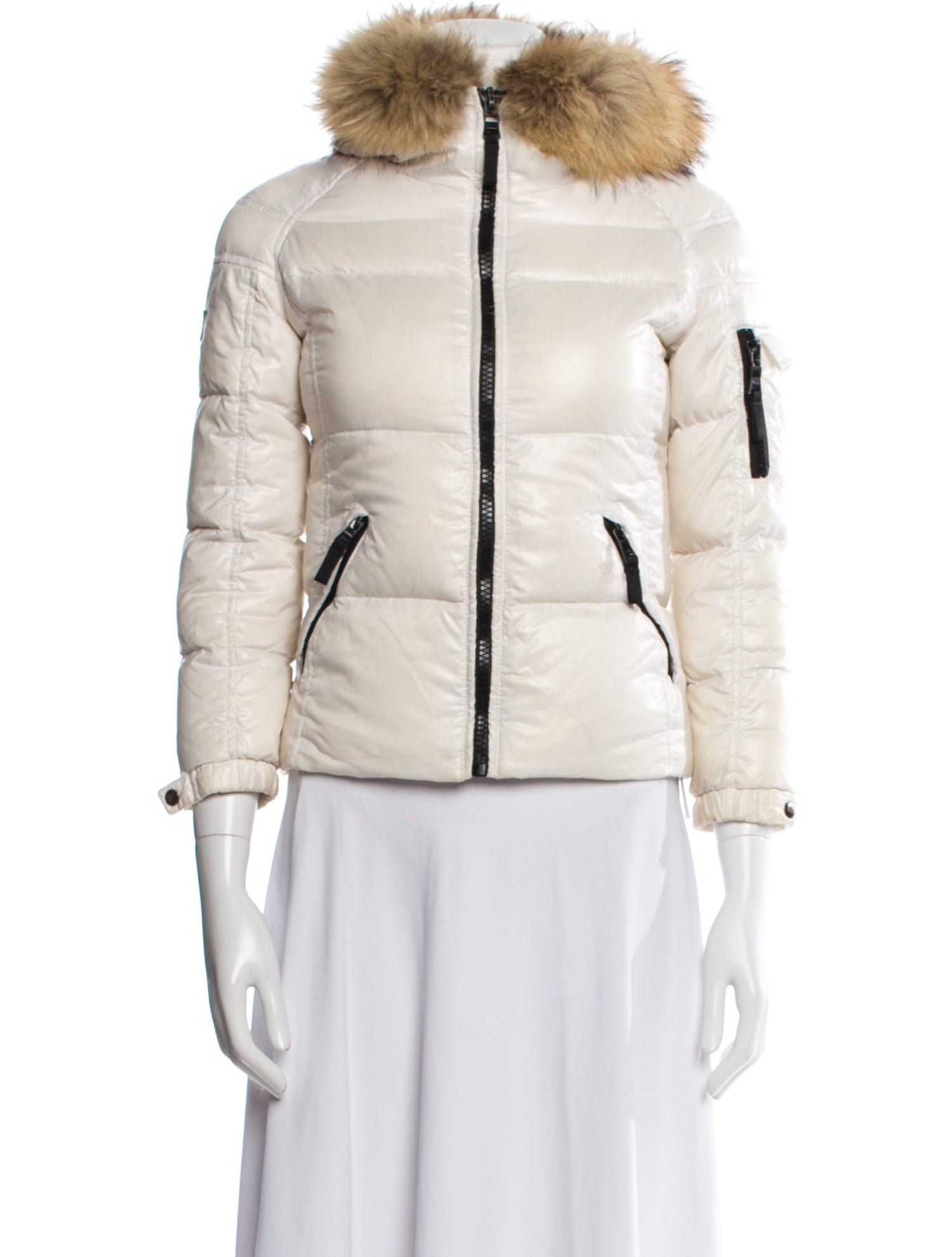 SAM. Nylon Jacket w/ Fur Trim