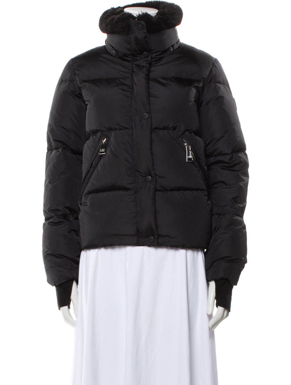 SAM. Sam. Nylon Down Jacket Black Stand Collar - image 1