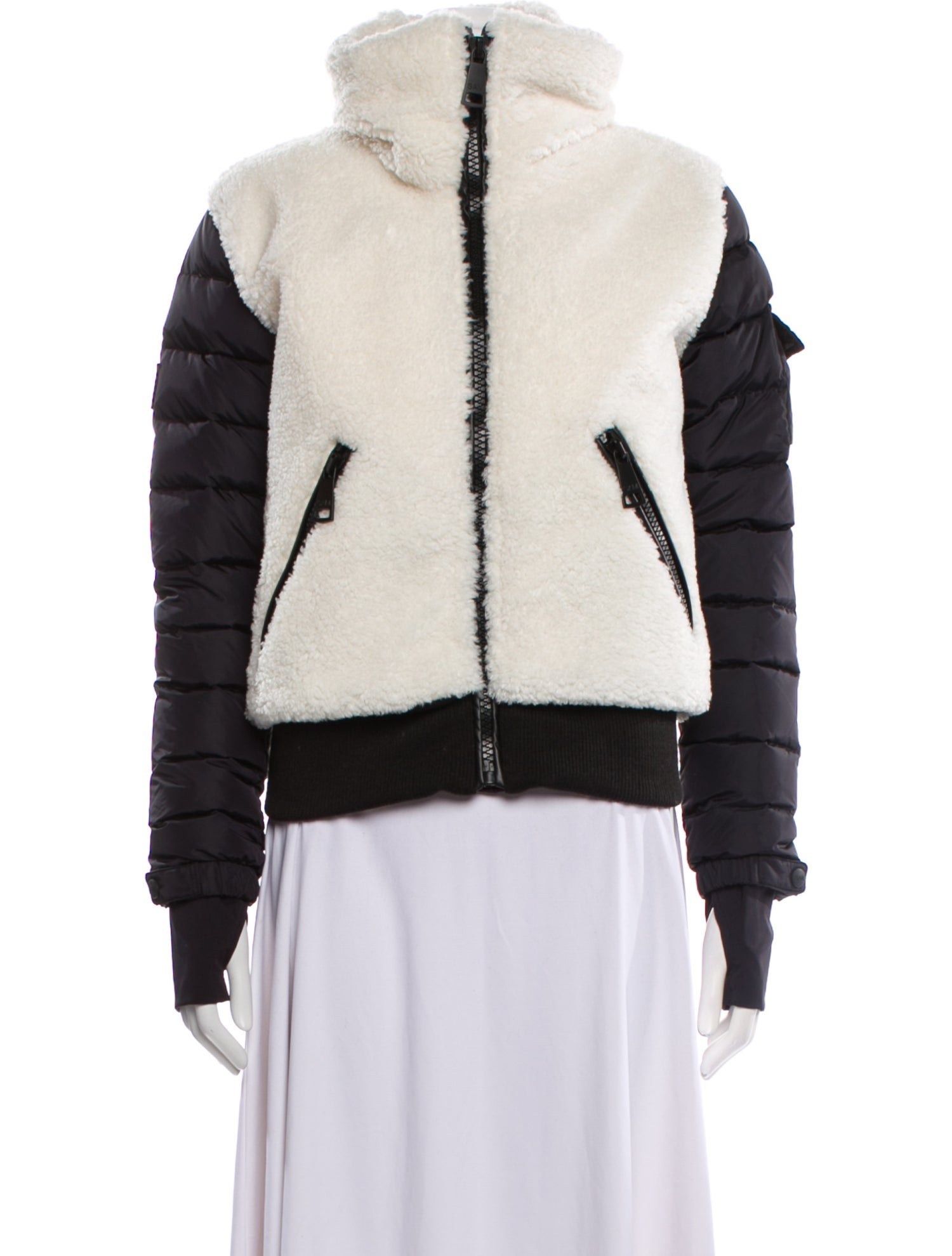 SAM. Colorblock Pattern Down Jacket