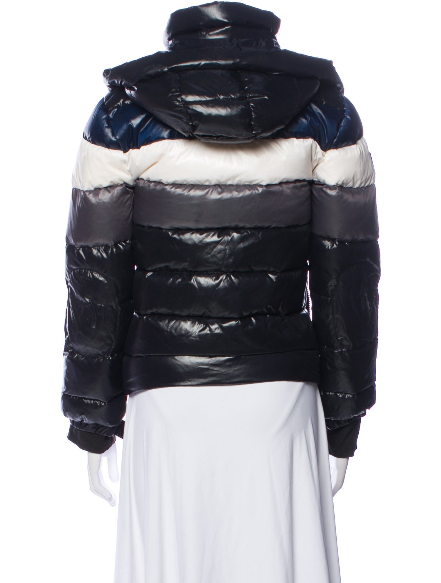 Colorblock Pattern Down Jacket