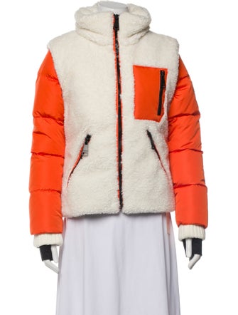 SAM. Colorblock Pattern Down Coat