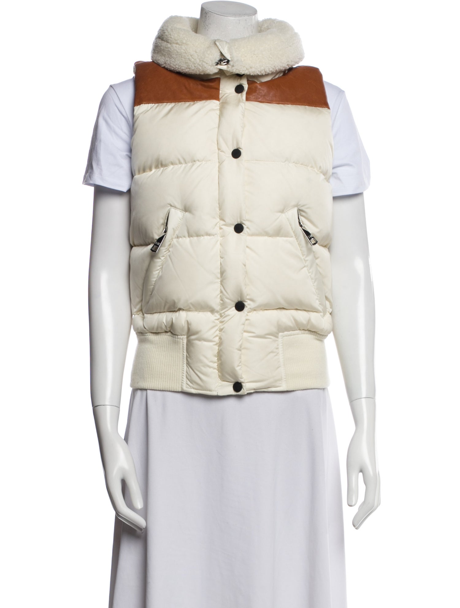 SAM. Nylon Colorblock Pattern Down Jacket