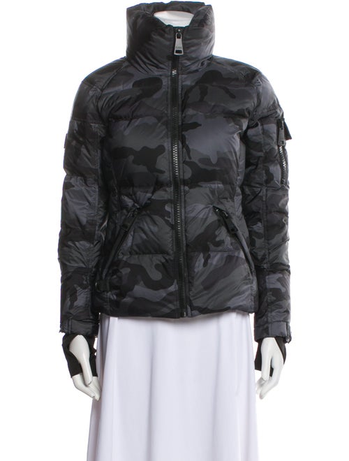 SAM. Nylon Camouflage Print Down Jacket