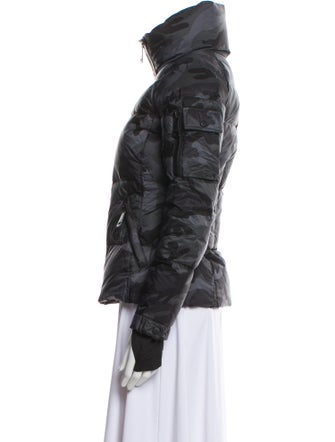 SAM. Nylon Camouflage Print Down Jacket