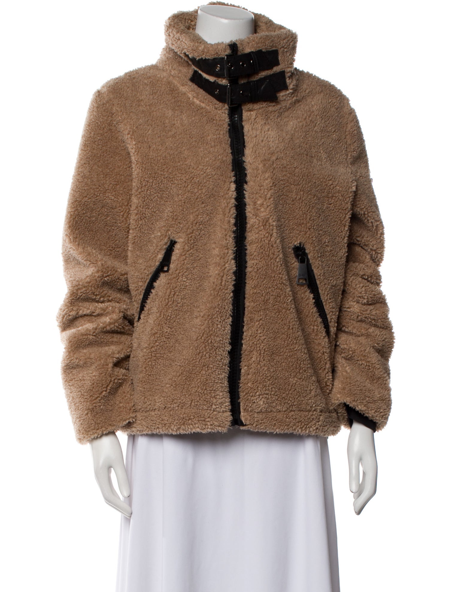 SAM. Faux Shearling Printed Faux Fur Coat