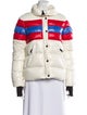 SAM. Nylon Striped Down Jacket