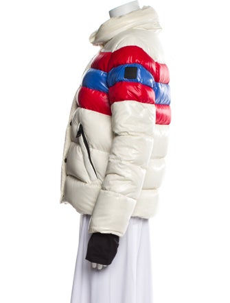 SAM. Nylon Striped Down Jacket