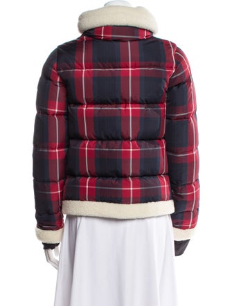 SAM. Nylon Plaid Print Down Jacket