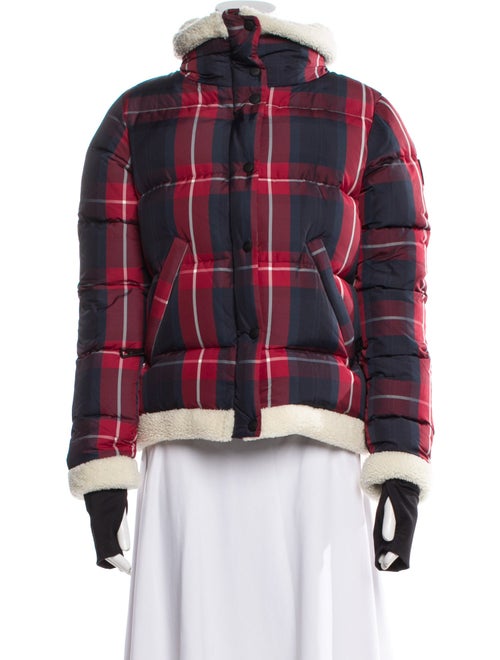 SAM. Nylon Plaid Print Down Jacket