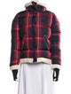 SAM. Nylon Plaid Print Down Jacket