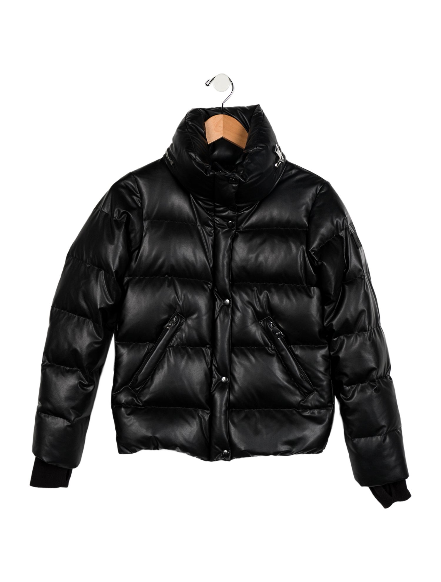 SAM. Girls' Leather Puffer Jacket