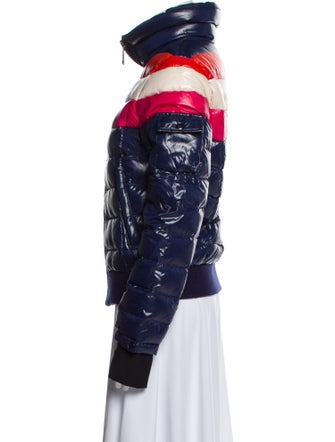 SAM. Nylon Striped Down Jacket