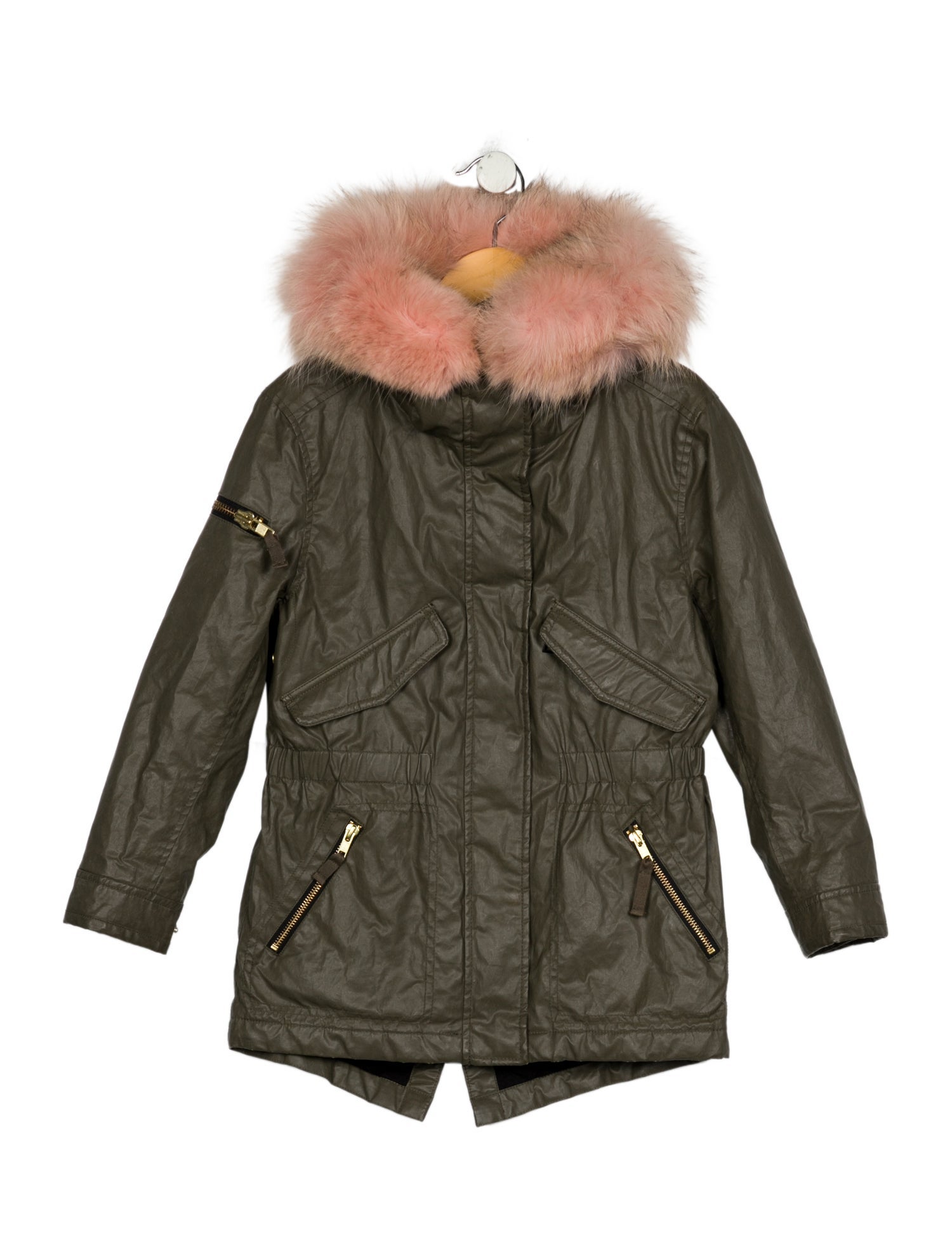SAM. Girls' Fur Trim Coat