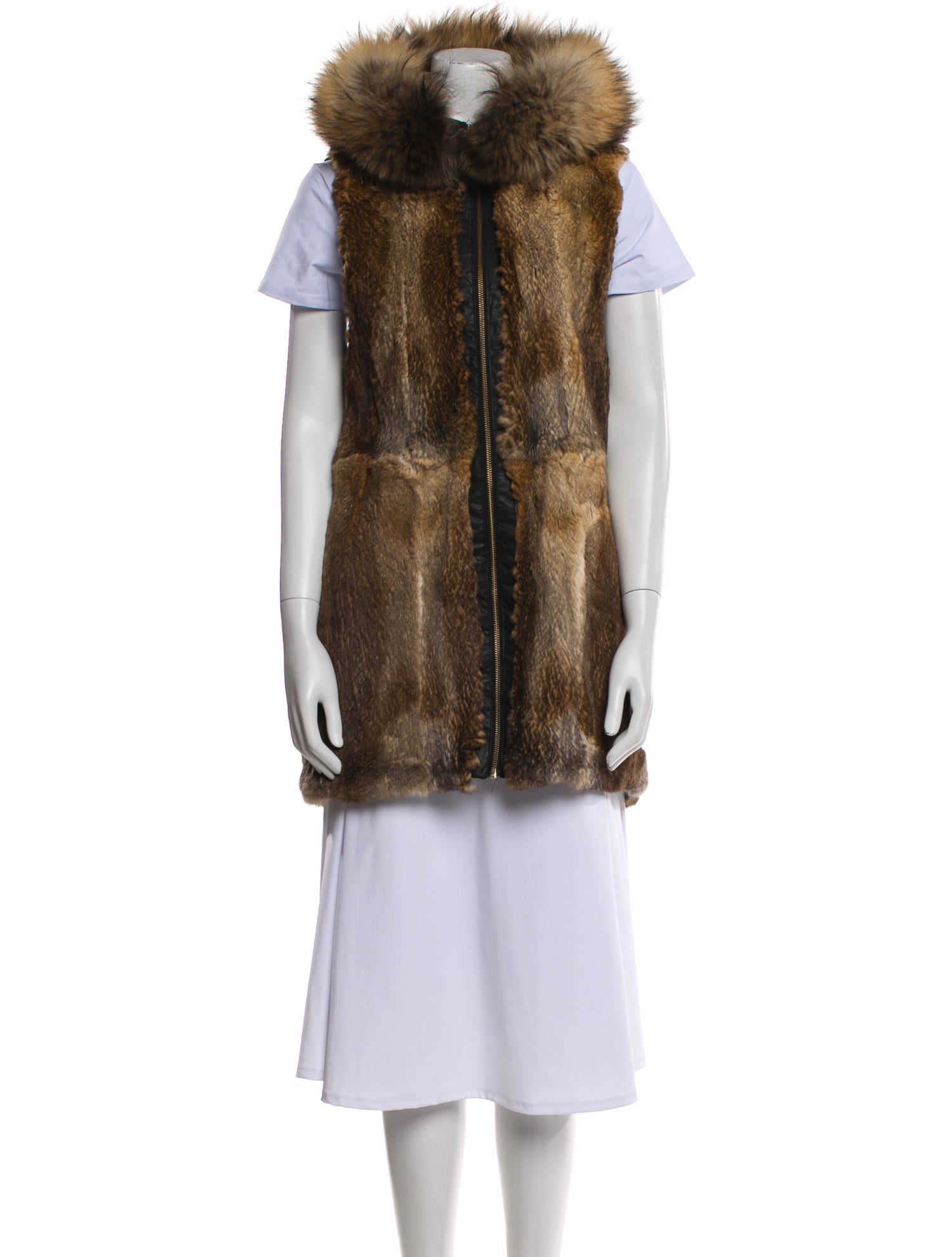 SAM. Printed Fur Jacket