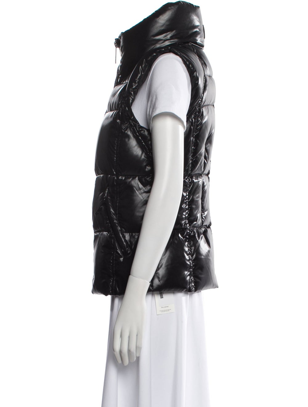 SAM. Sam. Down Vest Black Stand Collar - image 2