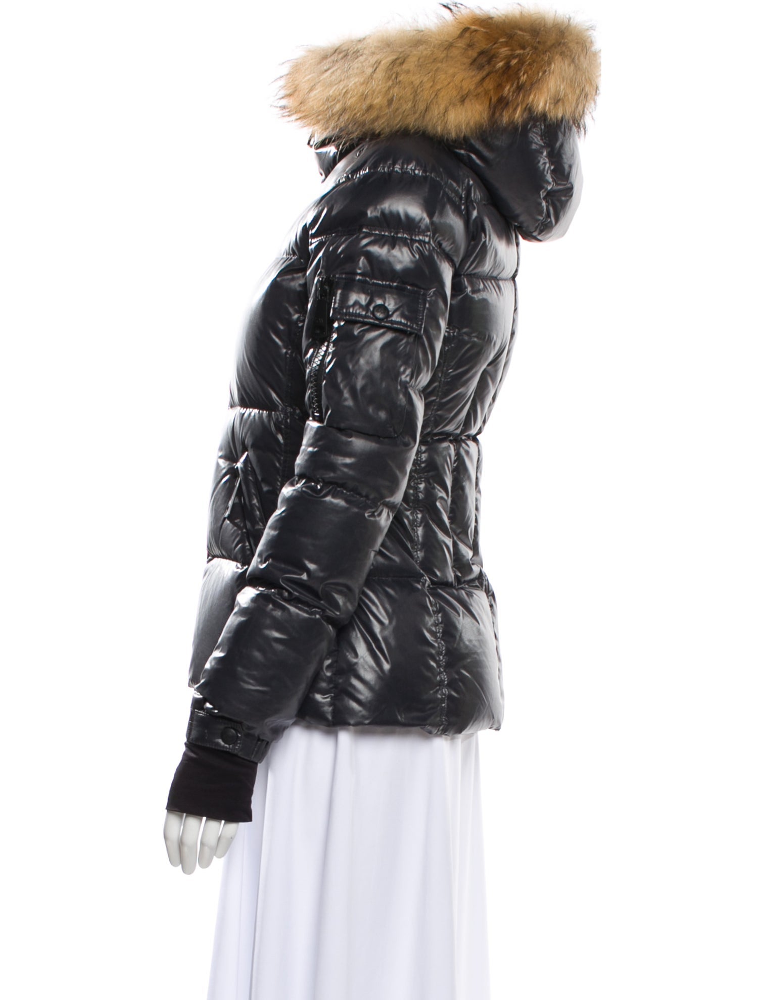 SAM. Nylon Striped Down Jacket