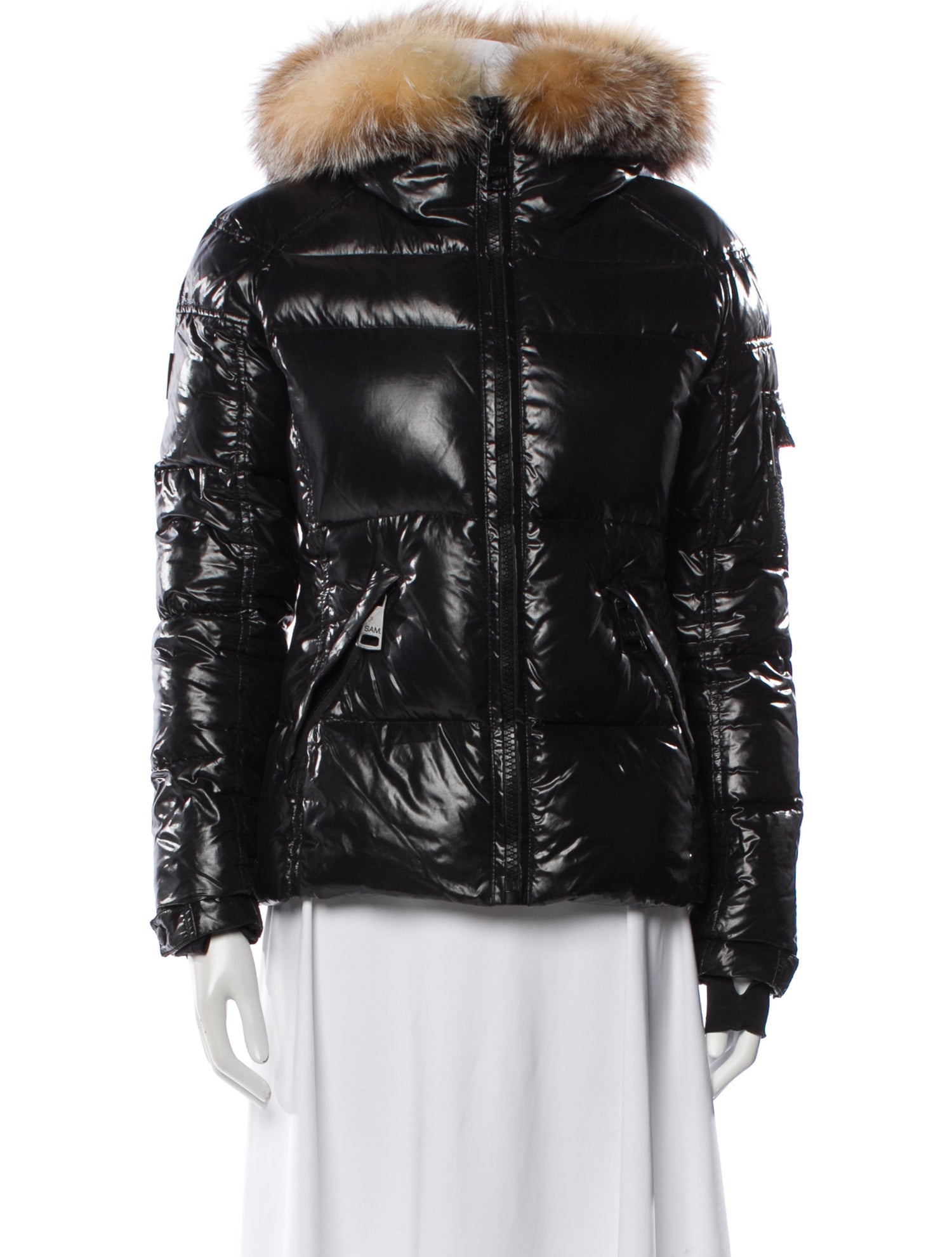 SAM. Nylon Faux Fur Coat