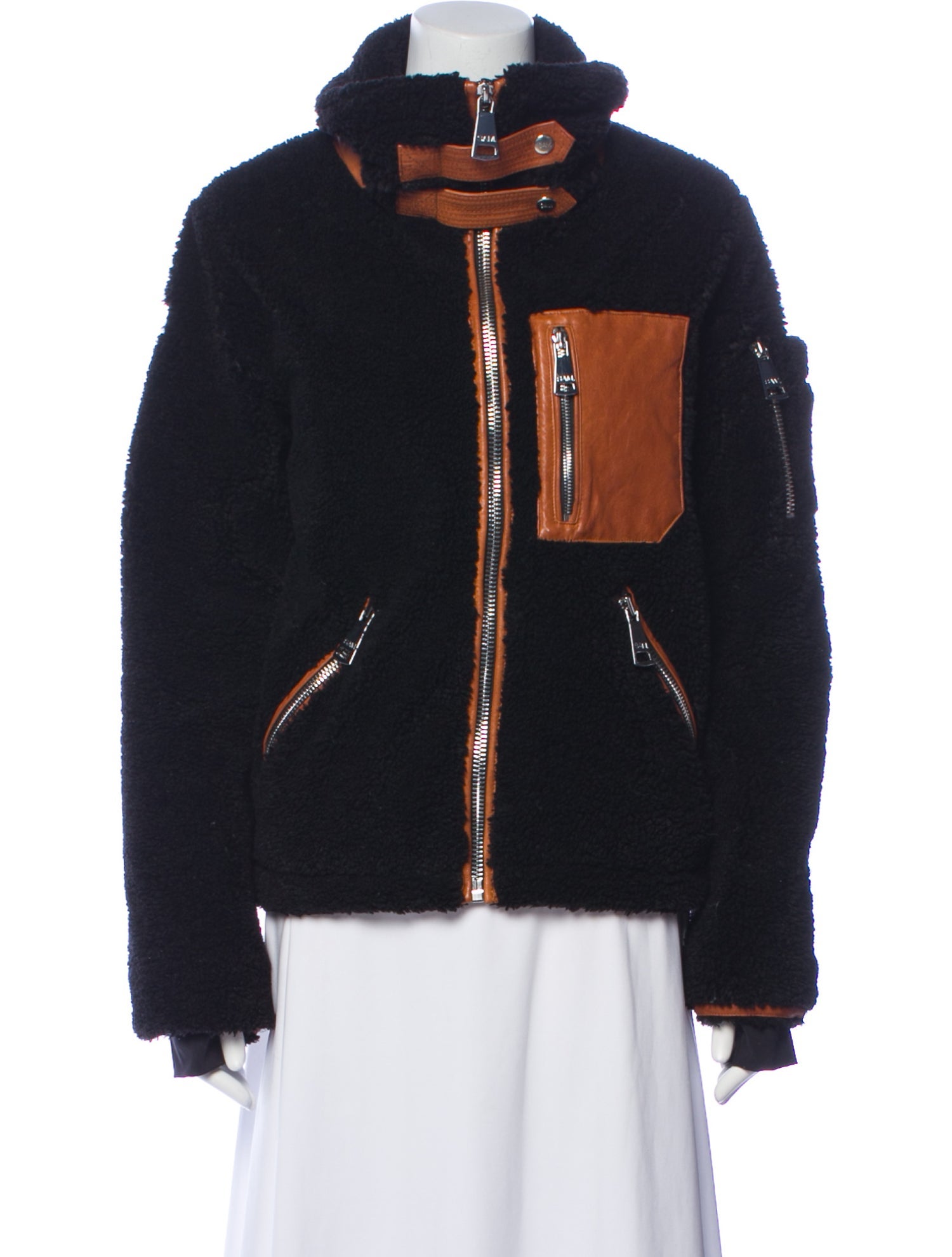 SAM. Faux Shearling Faux Fur Jacket