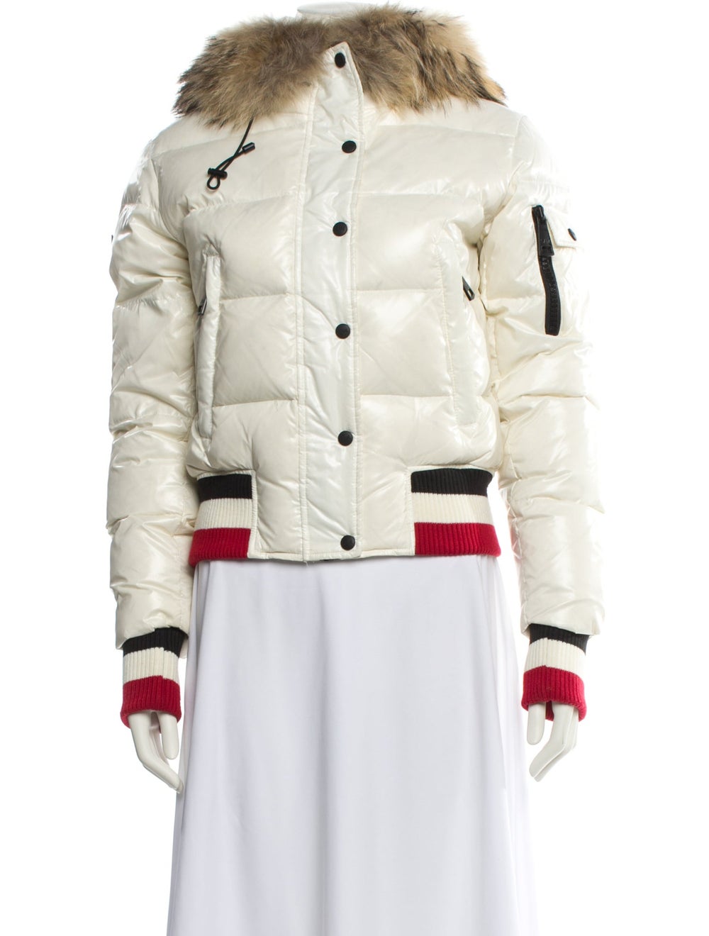 SAM. Sam. Down Jacket White Colorblock Pattern Wi… - image 1