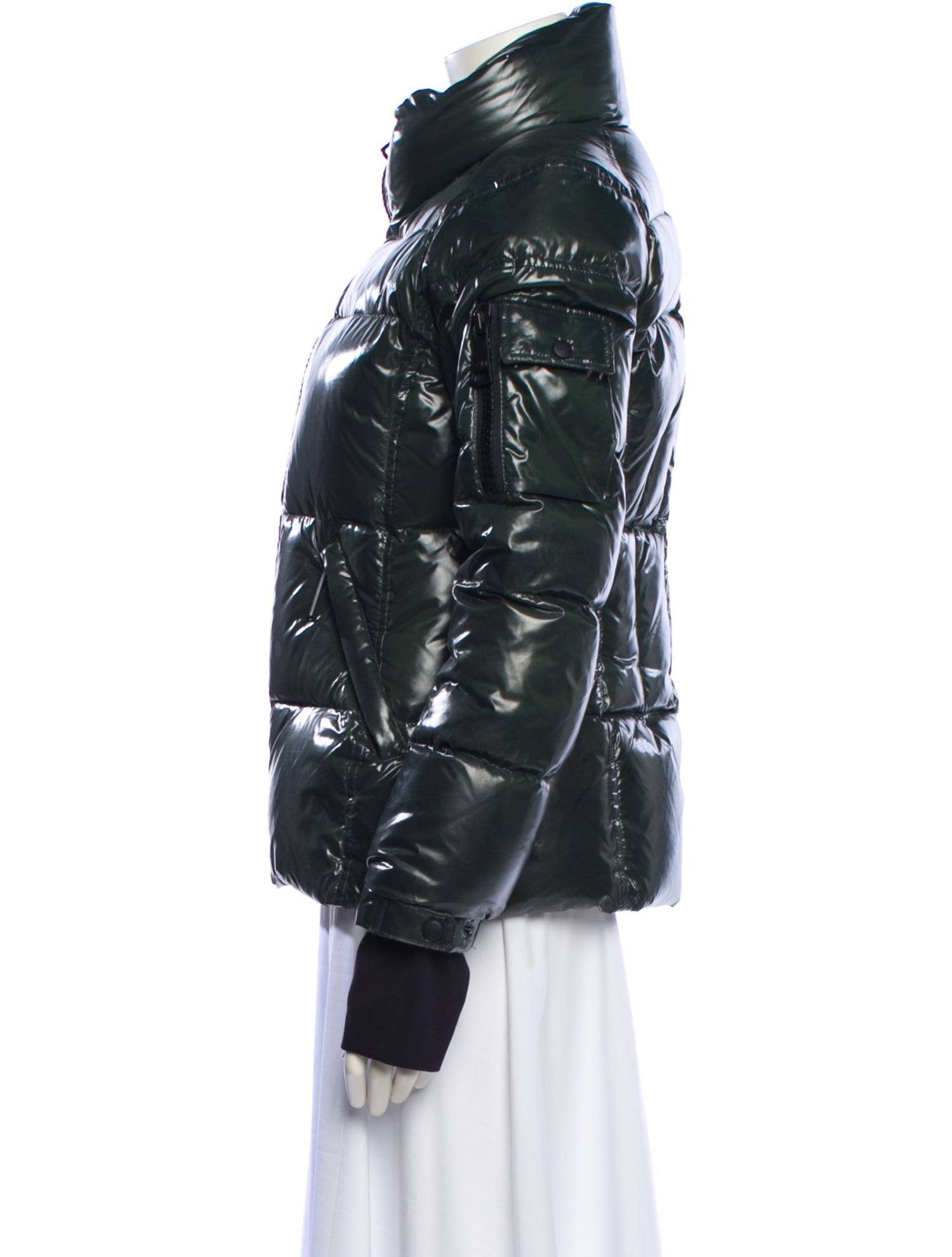 SAM. Nylon Striped Down Jacket