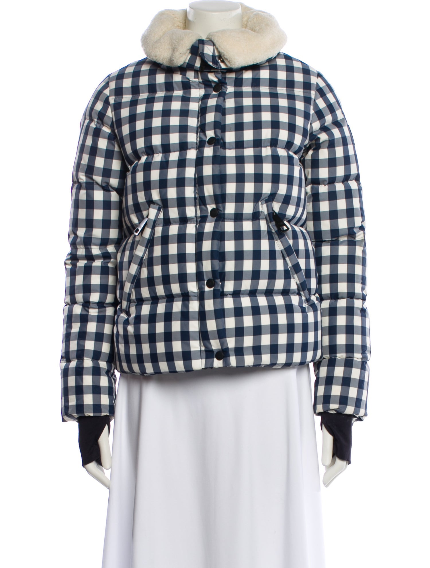 SAM. Plaid Print Down Jacket