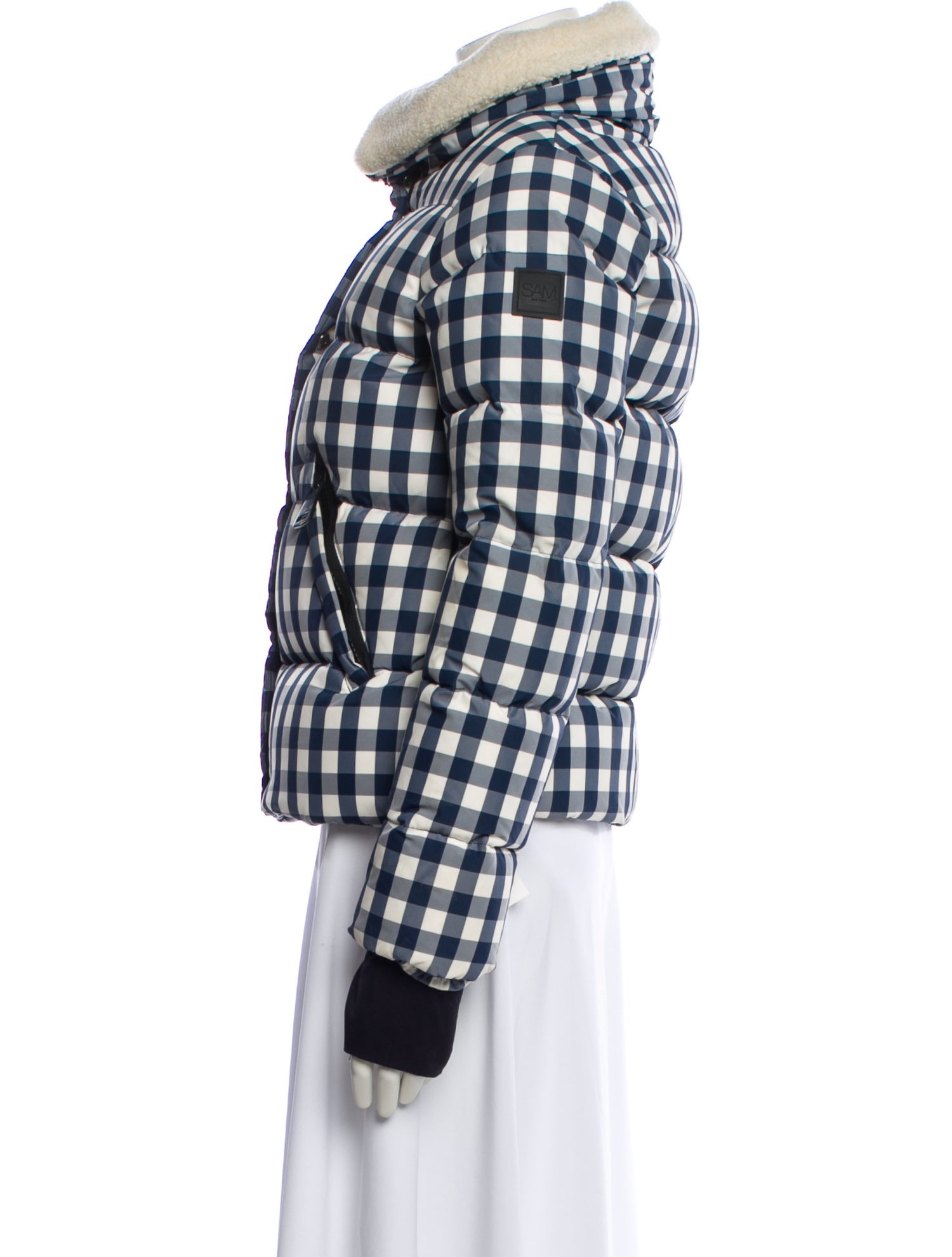SAM. Plaid Print Down Jacket