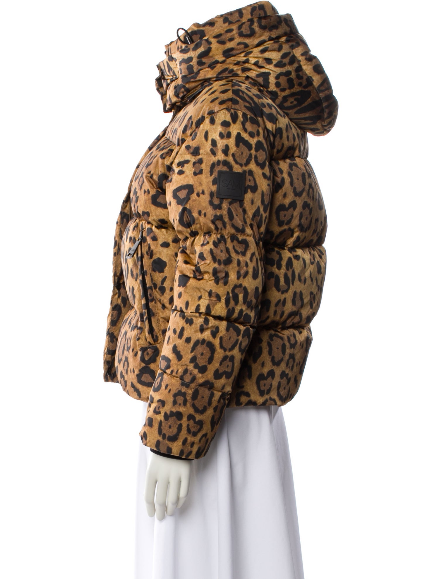 SAM. Animal Print Down Jacket