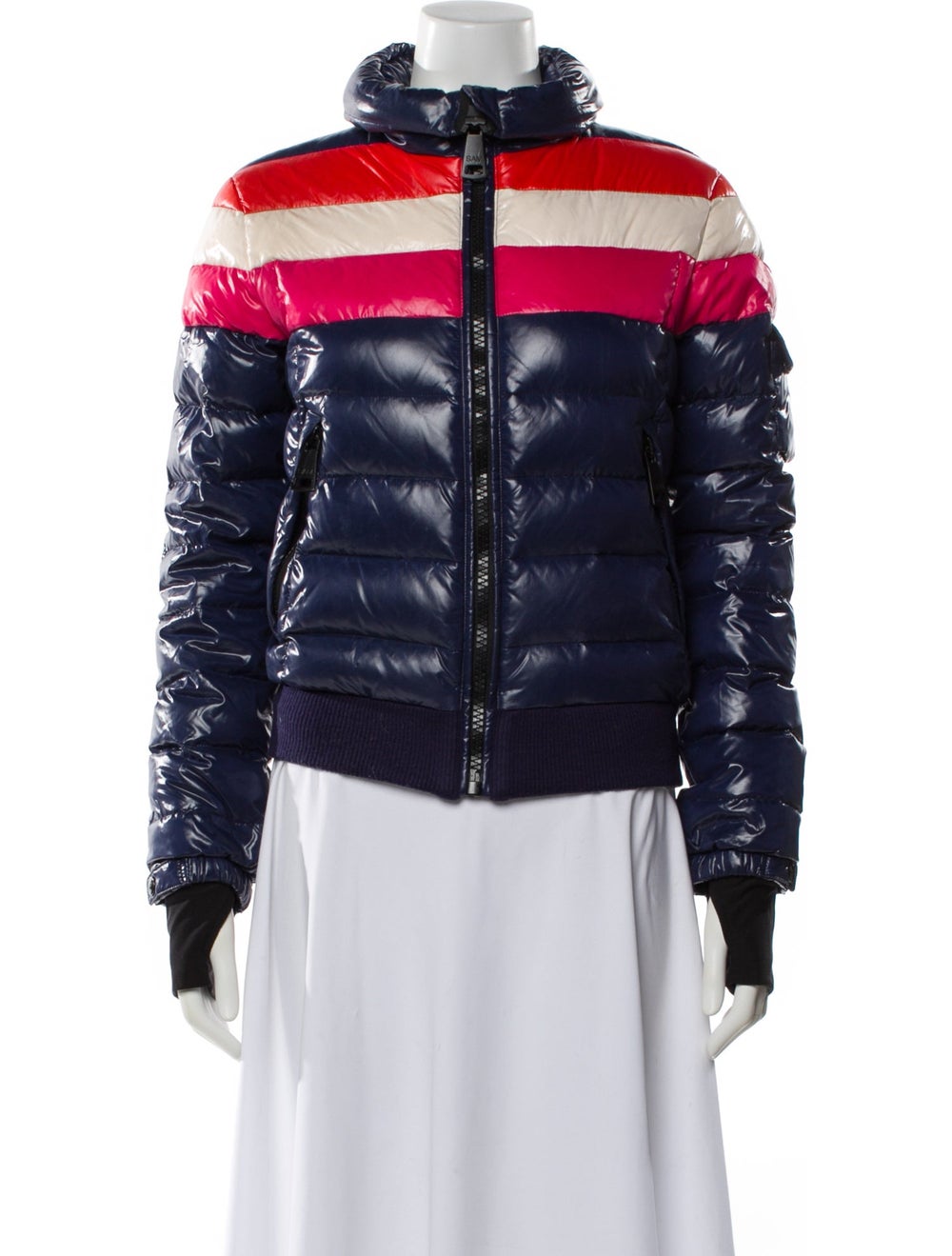 SAM. Nylon Colorblock Pattern Down Jacket - image 1