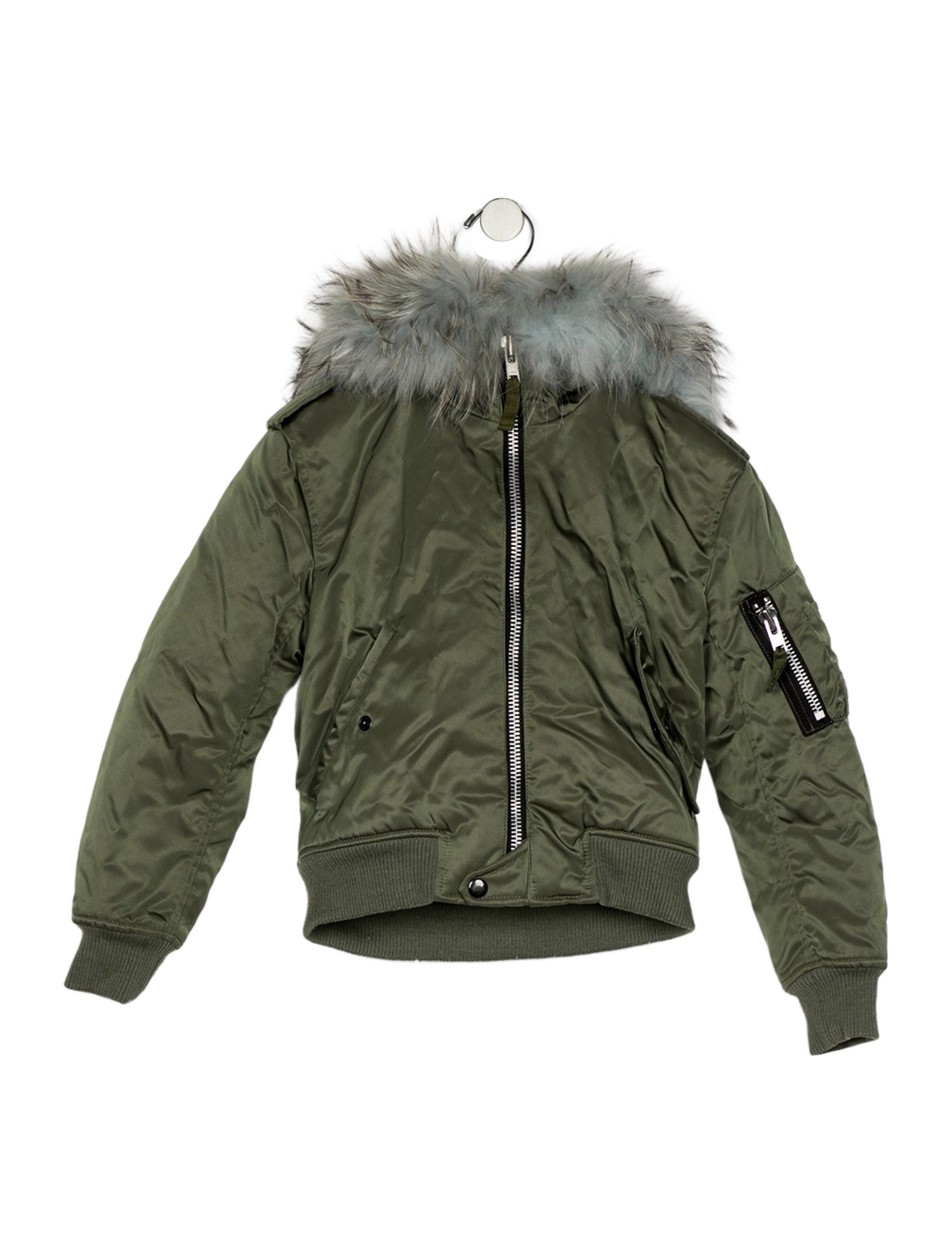 SAM. Girls' Fux Fur Trim Down Jacket