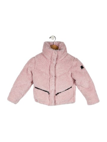 Pre-owned Sam Kids' Girl's . Faux Solid Jacket In Pink