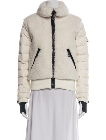 Pre-owned Sam Faux Fur Down Jacket In Multi