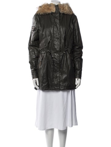 Pre-owned Sam Parka In Green