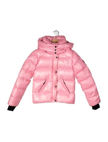 Pre-owned Sam Kids' Solid Down Coat In Pink