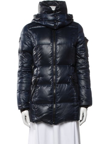 Pre-owned Sam Down Coat In Blue