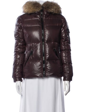 Pre-owned Sam Down Jacket In Burgundy