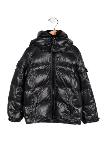 Pre-owned Sam Babies' Boys' Down Coat In Black
