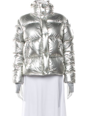 Pre-owned Sam Down Jacket In Metallic/silver