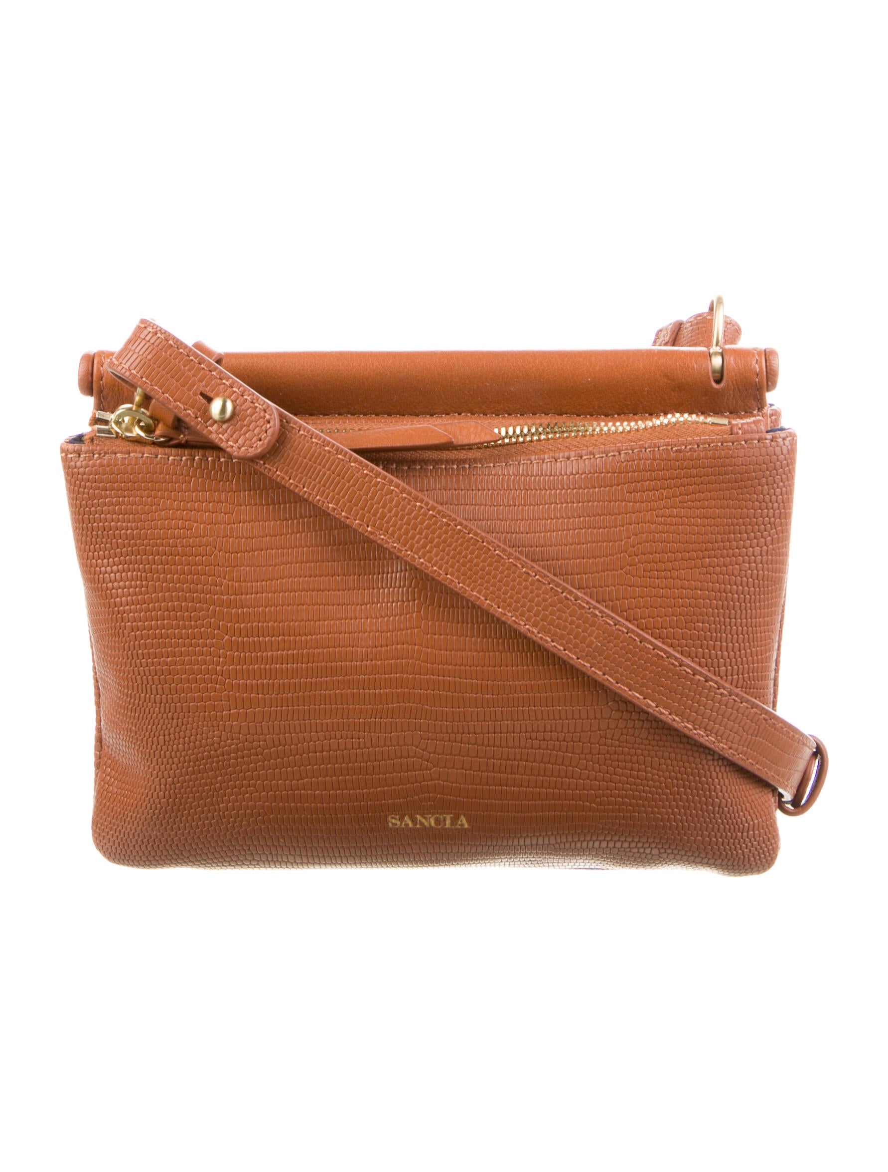 Sanchita Leather Crossbody Bag Brown Crossbody Bags, Handbags