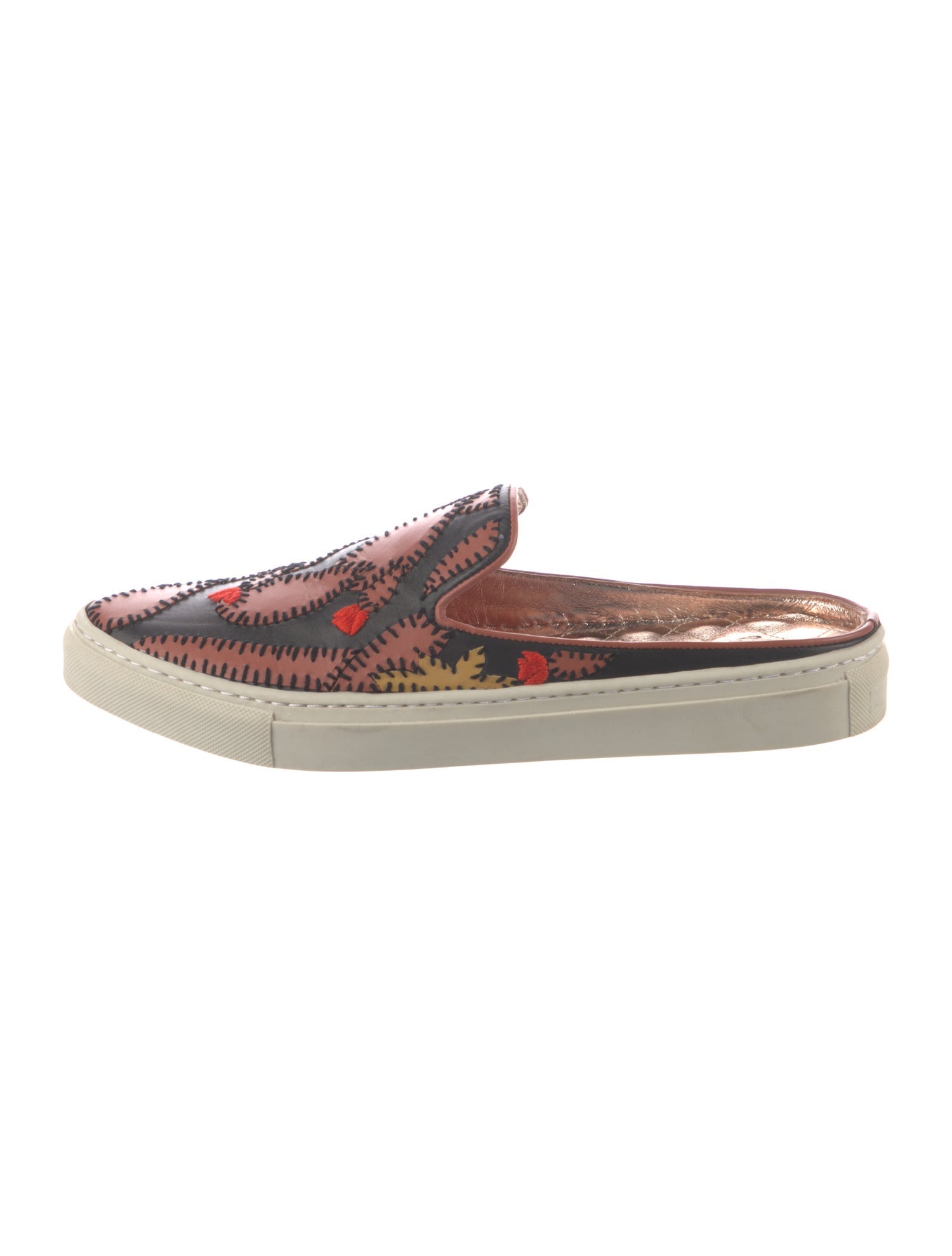 Sanchita Leather Patterned Mules